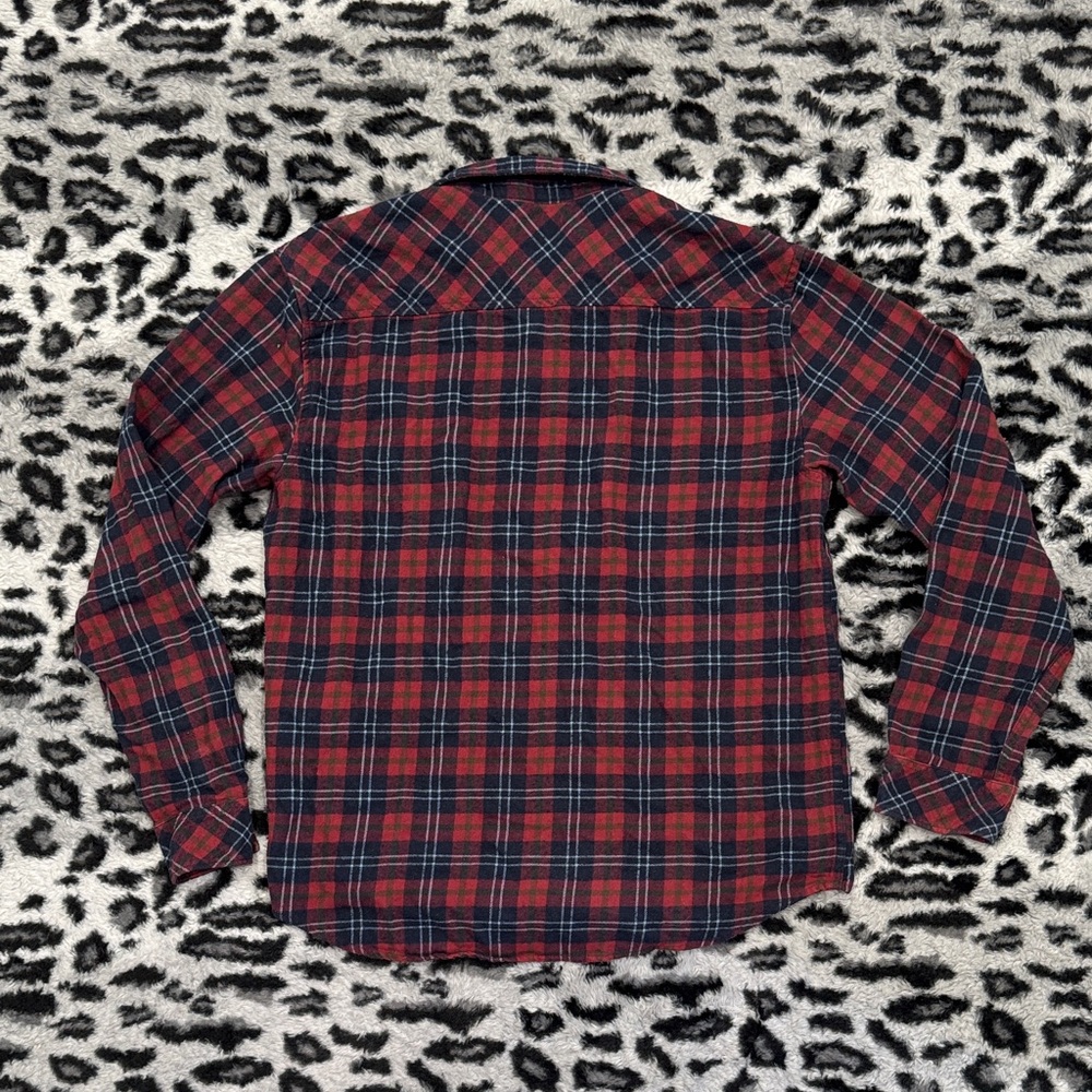Billabong Red and Blue Plaid Casual Shirt - Picture 6 of 6
